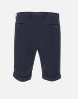 BRIGLIA 1949 Bermuda in cotone con micro texture BLUE Uomo 