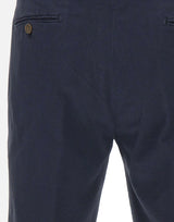BRIGLIA 1949 Bermuda in cotone con micro texture BLUE Uomo 
