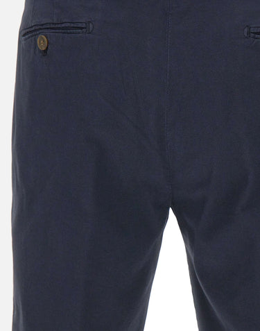 BRIGLIA 1949 Bermuda in cotone con micro texture BLUE Uomo 