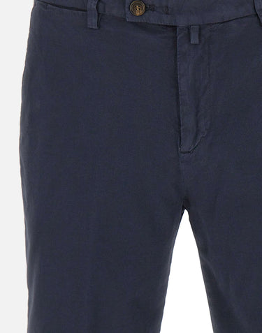 BRIGLIA 1949 Bermuda in cotone con micro texture BLUE Uomo 