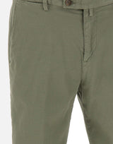 BRIGLIA 1949 Bermuda in cotone con micro texture GREEN Uomo 