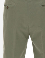 BRIGLIA 1949 Bermuda in cotone con micro texture GREEN Uomo 