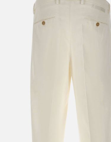 BRIGLIA 1949 Pantaloni in misto cotone WHITE Uomo 