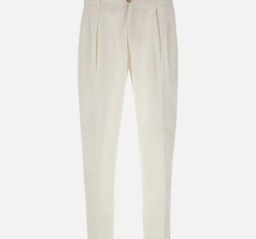 BRIGLIA 1949 Pantaloni "Portobello" in cotone WHITE Uomo 