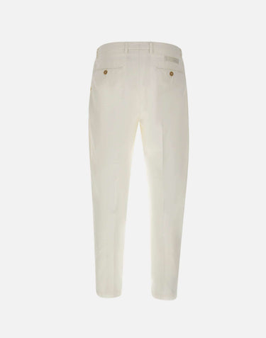 BRIGLIA 1949 Pantaloni "Portobello" in cotone WHITE Uomo 