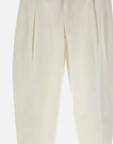 BRIGLIA 1949 Pantaloni "Portobello" in cotone WHITE Uomo 