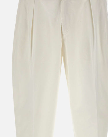 BRIGLIA 1949 Pantaloni "Portobello" in cotone WHITE Uomo 