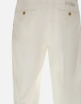 BRIGLIA 1949 Pantaloni "Portobello" in cotone WHITE Uomo 