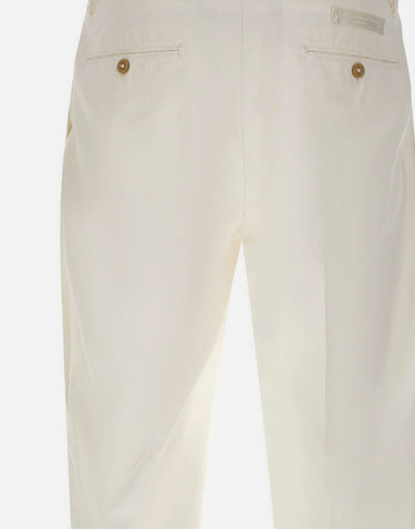 BRIGLIA 1949 Pantaloni "Portobello" in cotone WHITE Uomo 