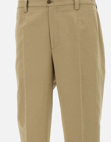 BRIGLIA 1949 Pantaloni "Portofinos" in cotone e lino BEIGE Uomo 