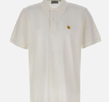CARHARTT WIP Polo "Chase Pique" WHITE Uomo 