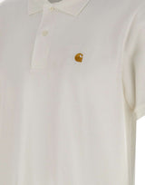 CARHARTT WIP Polo "Chase Pique" WHITE Uomo 
