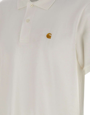 CARHARTT WIP Polo "Chase Pique" WHITE Uomo 