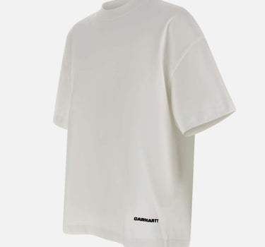 CARHARTT WIP T-Shirt "S-S Link Script" WHITE Uomo 