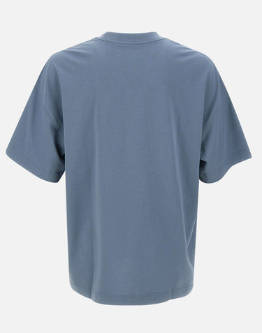 CARHARTT WIP T-shirt "S/S Link Script" Light Blue Uomo 