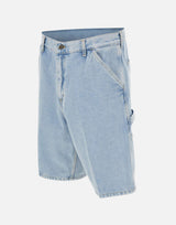 CARHARTT WIP "Single Knee Short" Light Blue Uomo 