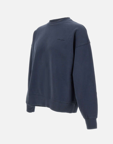 CARHARTT WIP "Benton Sweatshirt" BLUE Uomo 
