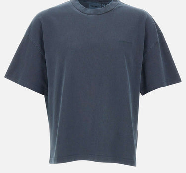 CARHARTT WIP T-shirt "S/S Benton" BLUE Uomo 
