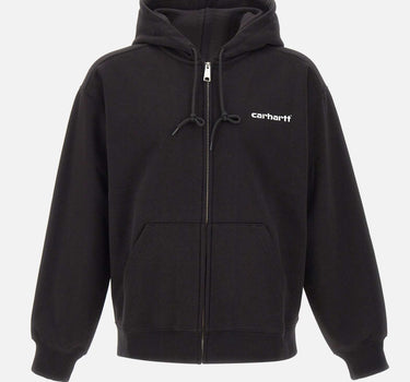 CARHARTT WIP "Hooded Archive Lines Jacket" BLACK Uomo 