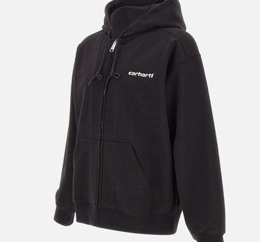 CARHARTT WIP "Hooded Archive Lines Jacket" BLACK Uomo 