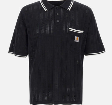CARHARTT WIP Polo "S/S Ramsey" BLACK Uomo 