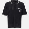 CARHARTT WIP Polo "S/S Ramsey" BLACK Uomo 