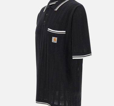CARHARTT WIP Polo "S/S Ramsey" BLACK Uomo 