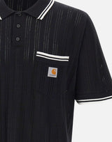 CARHARTT WIP Polo "S/S Ramsey" BLACK Uomo 