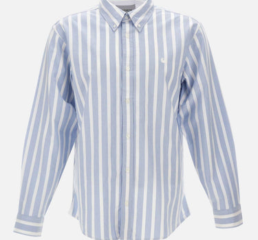 CARHARTT WIP Camicia "L/S Deven" Light Blue Uomo 