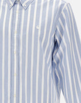 CARHARTT WIP Camicia "L/S Deven" Light Blue Uomo 