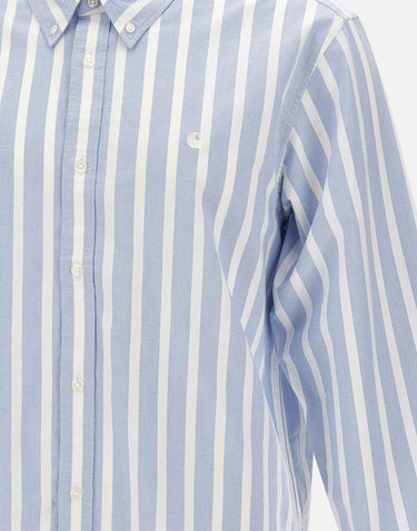 CARHARTT WIP Camicia "L/S Deven" Light Blue Uomo 