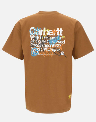 CARHARTT WIP T-shirt "Primary" BROWN Uomo 