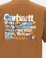 CARHARTT WIP T-shirt "Primary" BROWN Uomo 