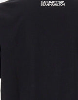 CARHARTT WIP T-shirt "S/S Sean Hamilton 02" BLACK Uomo 