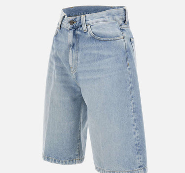 CARHARTT WIP Shorts "Langdon" Light Blue Uomo 