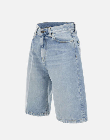 CARHARTT WIP Shorts "Langdon" Light Blue Uomo 