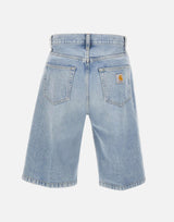 CARHARTT WIP Shorts "Langdon" Light Blue Uomo 