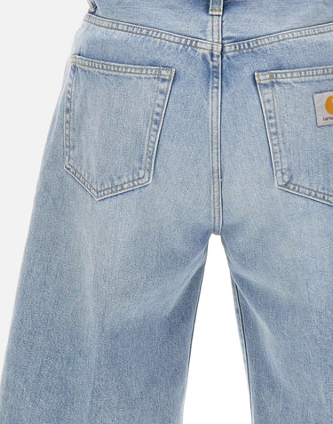 CARHARTT WIP Shorts "Langdon" Light Blue Uomo 