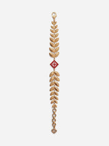 "Gold Laurel Leaf Bracelet" APF25JW254 01 CASABLANCA 