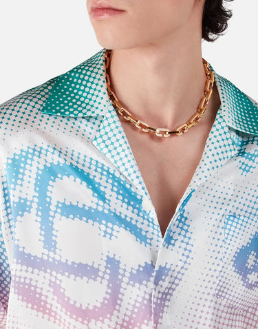 "Enamel C Link Necklace" ASP26JW323 02 CASABLANCA 