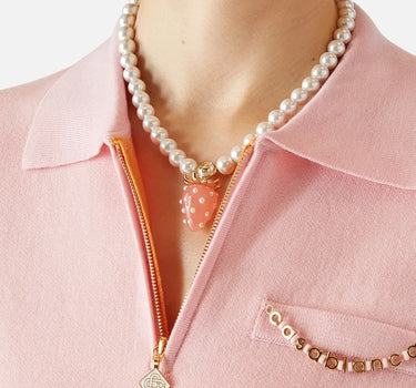 "Strawberry Necklace" ASP26JW369 01 CASABLANCA 
