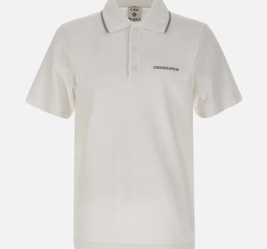 Polo in piqué "Embossed laurel" MSP26JTP243 01 CASABLANCA 