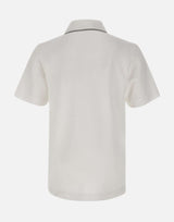 Polo in piqué "Embossed laurel" MSP26JTP243 01 CASABLANCA 