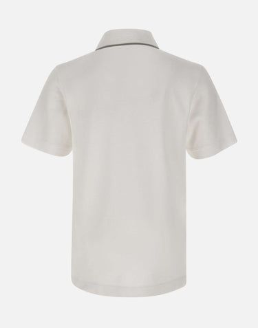 Polo in piqué "Embossed laurel" MSP26JTP243 01 CASABLANCA 