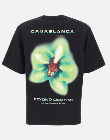 T-shirt over "Glitch orchid" MSP26JTS044 06 CASABLANCA 