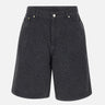 Shorts in denim "Laser monogram" MSP26TR397 01 CASABLANCA 