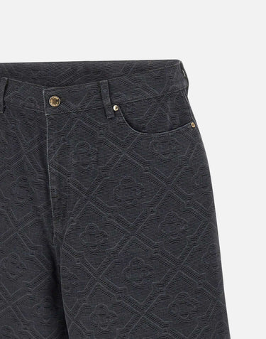 Shorts in denim "Laser monogram" MSP26TR397 01 CASABLANCA 