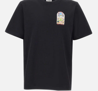 CASABLANCA T-shirt "Tennis landscape" BLACK Uomo 