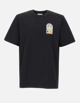 CASABLANCA T-shirt "Tennis landscape" BLACK Uomo 
