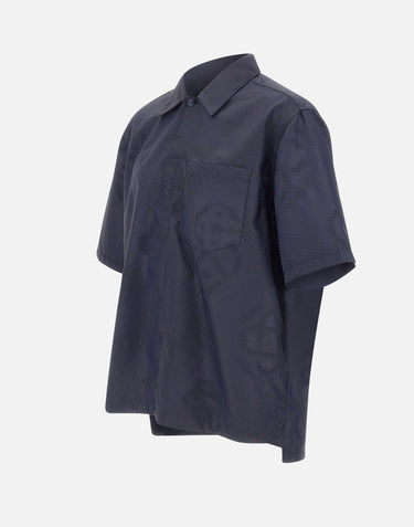 Camicia a maniche corte con monogramma MSS26SH277 01 CASABLANCA 